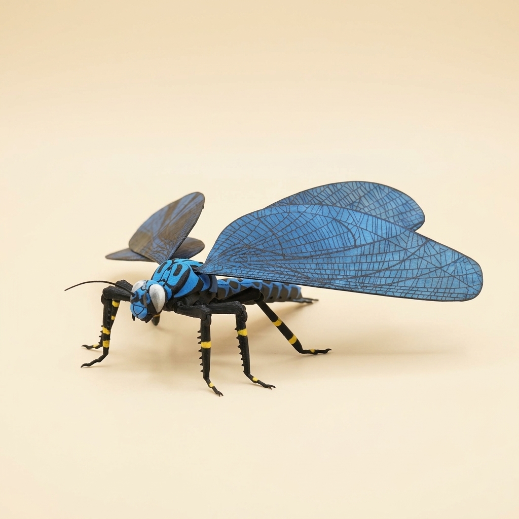 Figura de Libélula Gigante Prehistórica Meganeura