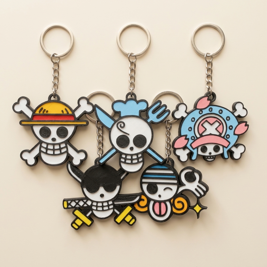 Llavero Jolly Roger Pirata (Pack de 3)