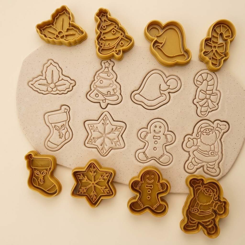 Cortadores de Galletas Navideños - Pack Repostería